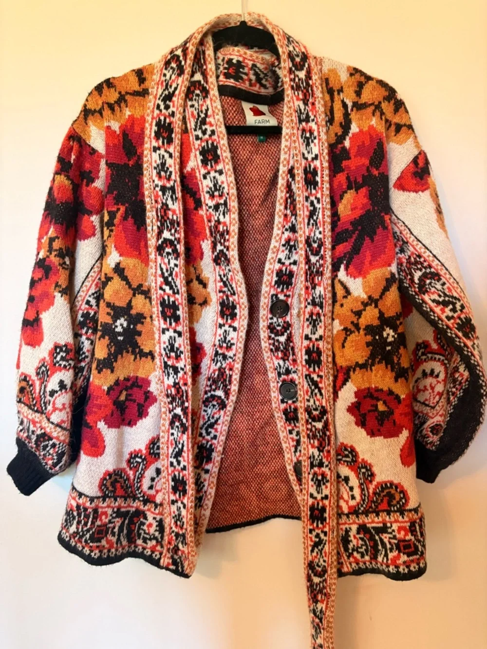 FARM RIO
Belted jacquard-knit cardigan - Picture 3 of 4